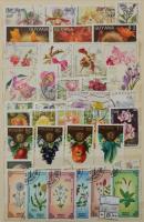 Vegyes motívum tétel (virág, festmény, sport), benne sorok, blokkok, többletpéldányok, 10 lapos, köz...