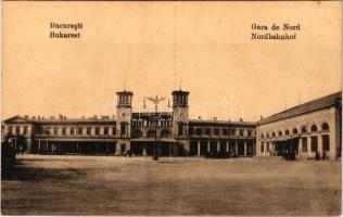 1917 Bucharest, Bukarest, Bucuresti, Bucuresci; Gara de Nord / Nordbahnhof / railway station