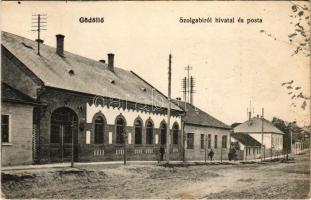 1916 Gödöllő, Szolgabírói hivatal és posta (fa)