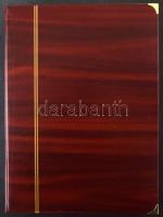 Magyar tétel sorokkal, blokkokkal, kisívekkel, másodpéldányokkal, 32 fekete lapos, A/4-es, javított ...