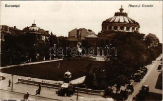 Bucharest, Bukarest, Bucuresti, Bucuresci; Ateneul Roman / concert hall, automobiles (fa)