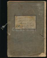 Forgalmi adókönyv 1945. novembertől, rengeteg adóbélyeggel