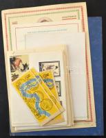 8 lapos A/4 berakó magyar sorokkal és kevés külföldi bélyeggel + FDC-k, emléklapok, bélyegfüzetek