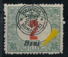 Nagyvárad 1919 Portó 2f festék elkenődés miatt dupla "i" betűvel, Bodor vizsgálójellel