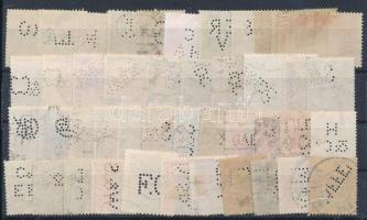 43 db bélyeg céglyukasztással