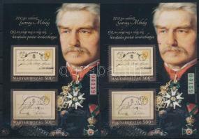 2019 200 éve született Gervay Mihály fogazott és vágott blokk azonos sorszámmal (18.500)