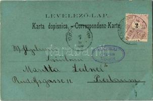 1898 Eszék, Essegg, Osijek; Zupna crkva gornji grad / Pfarrkirche Oberstadt / Felsővárosi plébániate...