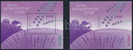 2018 Az év gyógynövénye: valódi levendula fogazott és vágott blokk azonos sorszámmal