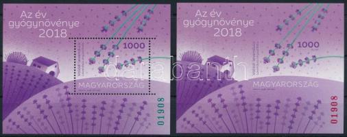 2018 Az év gyógynövénye: valódi levendula fogazott és vágott blokk azonos sorszámmal (17.000)