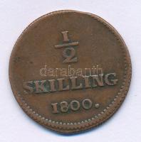 Svédország 1800. 1/2S Cu "IV. Gusztáv Adolf" T:VF, ph. Sweden 1800. 1/2 Skilling Cu "Gustav IV Adolf" C:VF edge error
