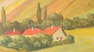 Jándi D jelzéssel: Táj. Olaj, vászon. 50×69,5 cm