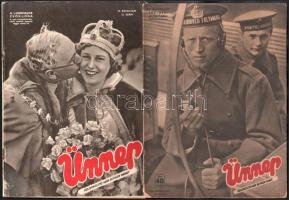 cca 1940 Az Ünnep c. képes magazin főszerk: Bethlen Margit, 4 db száma