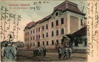 1907 Békés, Református főgimnázium. Kiadja Véver Oszkár (EK)