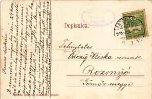 1910 Eszék, Essegg, Osijek; Brunnen im Stadtgarten / Bunar u gradskom vrtu / szökőkút a városligetbe...