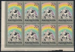 1959 Mese I. 20f nyolcastömb rózsaszín folt a szivárványban lemezhibával