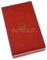 1954. "Szocialista Munkáért Érdemérem" zománcozott, aranyozott bronz kitüntetés mellszalag...