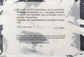 Egyed László (1953-2019): Ló és bika, 10 db grafika. Print, merített papír. Kísérőszövegen jelzett é...