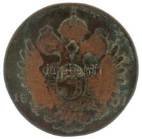 1801E 3kr Cu "II. Ferenc" T:F-VG