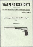 Karl R. Pawlas: Entwicklung und Konstruktion der Schalldämpfer. Teil II. Waffengeschichte Chronica-Reihe W. Folge W 123. H.n., é.n., k.n., 31+(1) p. Német nyelven. Kiadói tűzött papírkötés.