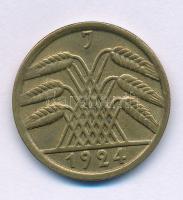 Németország / Weimari Köztársaság 1924J 50pf Cu-Ni T:AU Germany / Weimar Republic 1924J 50 Pfennig Cu-Ni C:AU