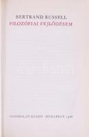 Bertrand Russell:Filozófiai fejlődésem. Bp., 1968. Gondolat. Kiadói nyl kötésben papír védőborítóval