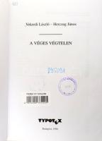 Vekerdi László-Herczeg János: A véges végtelen Typotex Kiadó, 1996 Kiadói papírkötésben, volt könyvt...