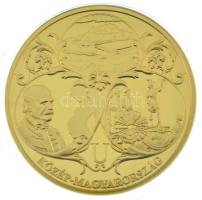 Csontos Attila DN "Hazánk kincsei - U - Közép-Magyarország" aranyozott Cu-Ni emlékérem kapszulában, tanúsítvánnyal (38,61mm) T:PP