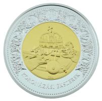 Csontos Attila DN "Örök értékeink / Koronázási ékszerek" aranyozott, ezüstözött Cu-Ni emlékérem kapszulában (39mm) T:PP