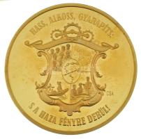 Csontos Attila DN "Sorsfordító magyarok - Kossuth Lajos" aranyozott Cu-Ni emlékérem kapszu...