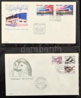 Izland 116 db FDC levélberakóban