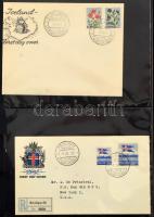 Izland 116 db FDC levélberakóban