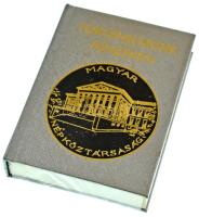 Gedai István, Dr.: Történelmünk pénzeken. Budapest, 1975. Minikönyv, aranyozott vászonkötésben. Újszerű állapotban