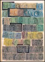 Franciaország több száz klasszikus és régi bélyeg berakólapon, hozzá 24 db levél a múlt századforduló időszakából