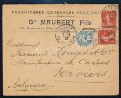 Franciaország több száz klasszikus és régi bélyeg berakólapon, hozzá 24 db levél a múlt századfordul...