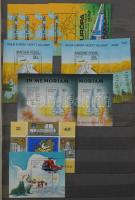 Modern és 1990-2000 évekbeli magyar bélyegek, sorok, blokkok, emlékívek 12 lapos nagy berakóban