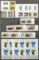 Modern és 1990-2000 évekbeli magyar bélyegek, sorok, blokkok, emlékívek 12 lapos nagy berakóban