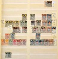 Oroszország a klasszikusoktól 1922-ig több példányos gyűjtemény / tétel, benne orosz posta Levant, polgárháborús és helyi kiadások, stb. 8 lapos nagy Schaubek berakóban