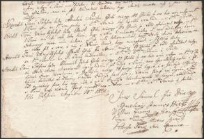 1820 Jolsva tanúvallatási jegyzőkönyv magyar nyelven sor megrontása miatti bírósági ügyben