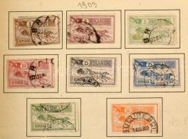 Románia gyűjtemény a kezdetektől 1957-ig, sok jó kiadással, értékkel teljes sorokkal, blokkokkal, el...
