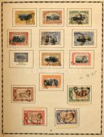 Románia gyűjtemény a kezdetektől 1957-ig, sok jó kiadással, értékkel teljes sorokkal, blokkokkal, el...