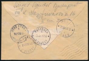 1957 Ajánlott expressz levél munkatáborba Macedóniába majd visszaküldve! Érdekes darab!