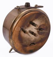 Régi jelzett vekkeróra, m: 11 cm