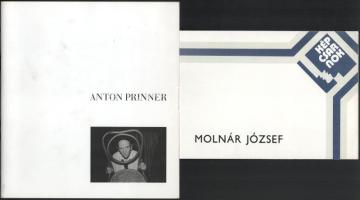 4 db katalógus - Molnár József; Anton Prinner; Szűcs Attila; Miháltz Pál. Kiadói papírkötés, jó állapotban.