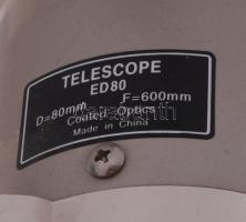 Sky-Watcher Telescope ED80 Pro Series teleszkóp, állvánnyal, jó állapotban, m: cca 105 cm
