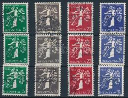 1939 Svájci Nemzeti Kiállítás sor Mi 344-355 (Mi EUR 70.-)