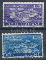 1951 Monte Cassino apátságának újjáépítése sor Mi 837-838 (Mi EUR 60.-)