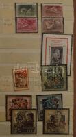 Érdekes, tartalmas hagyaték: főleg régi magyar és külföldi bélyegek berakókban, magyar és külföldi l...