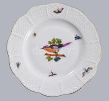 Herendi Rothschild mintás szendvicses készlet, jelzett, minimális kopással, d: 15 cm, h: 36 cm