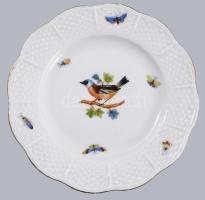 Herendi Rothschild mintás szendvicses készlet, jelzett, minimális kopással, d: 15 cm, h: 36 cm