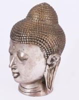 Buddha fej, fém 12 cm